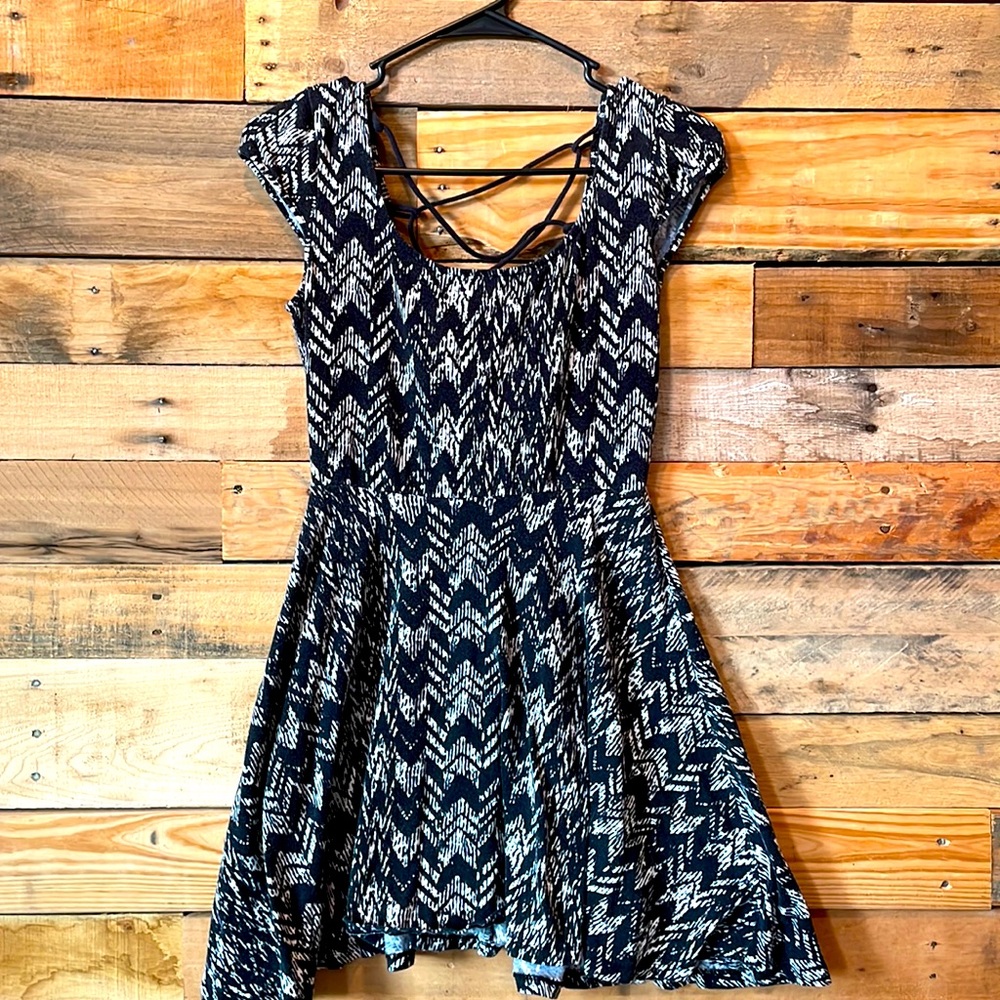Black skater dress
